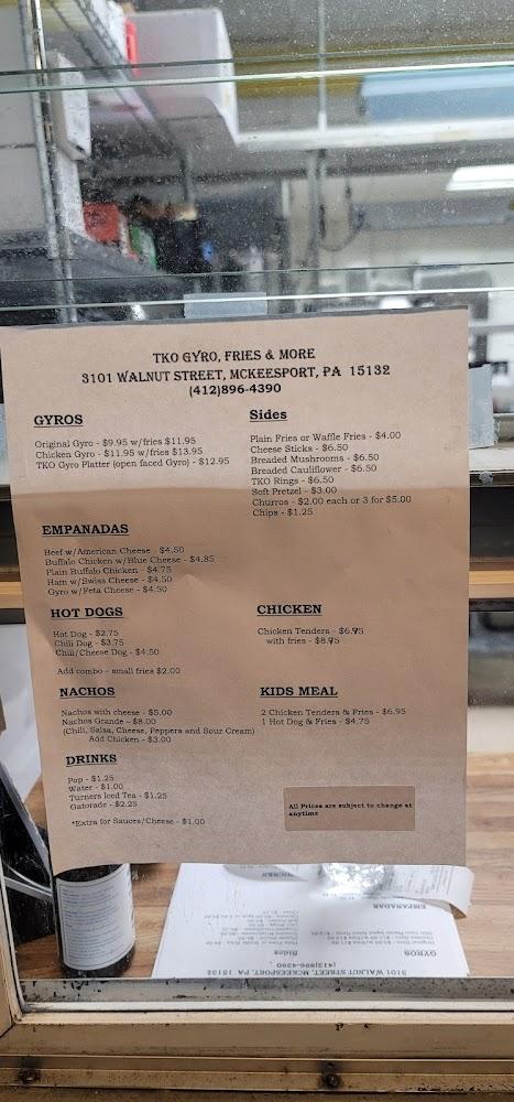 TKO gyros fries and more Menu image 3